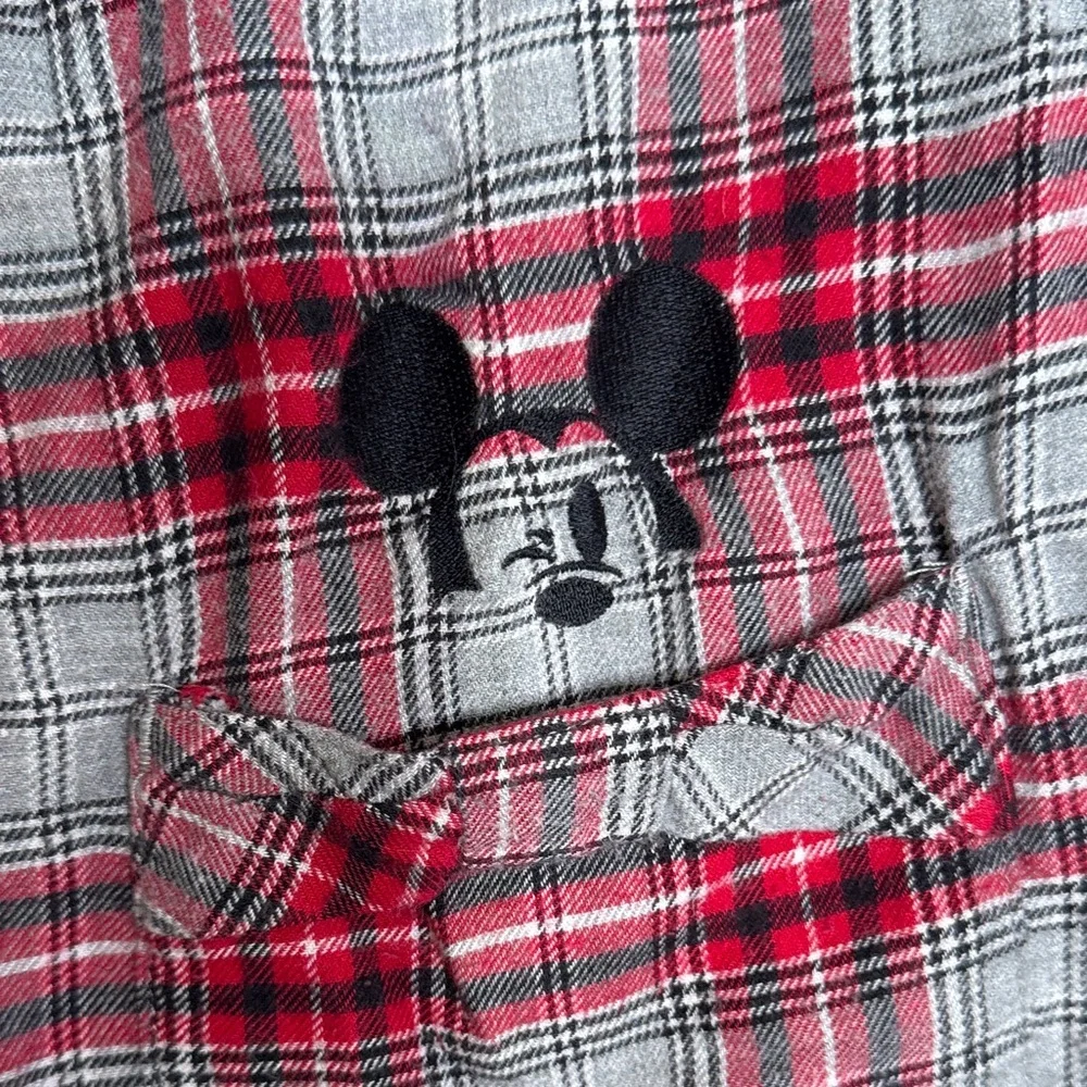 Disney Red and Gray Plaid Women's flannel nightgown #2758 - Picture 3 of 6